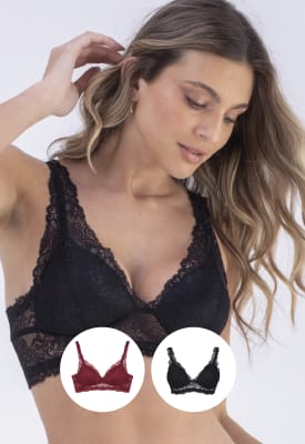 Pack x 2 Bralette Encaje