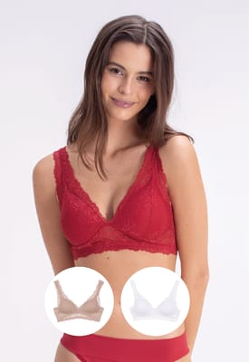 Pack Bralette Encaje