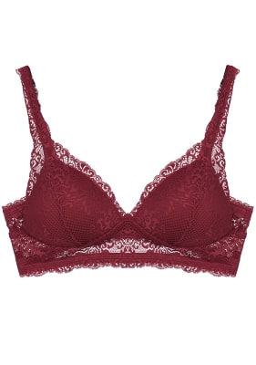 Bralette Encaje Rojo