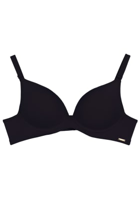 Sostén Liso Copa Push-Up Negro