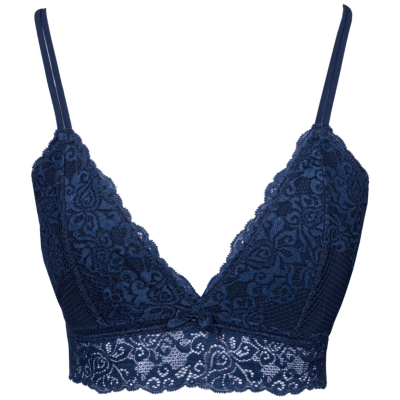 Bralette sin copas ni aros Azul