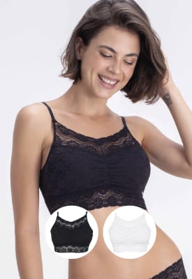 Pack Top Encaje Recogido
