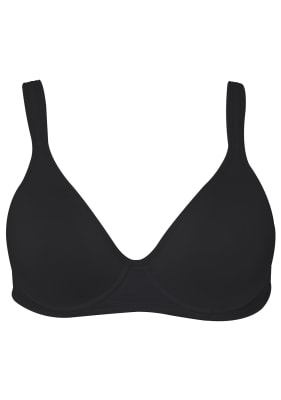 Sostén Reductor Sin Copas Con Aros Negro
