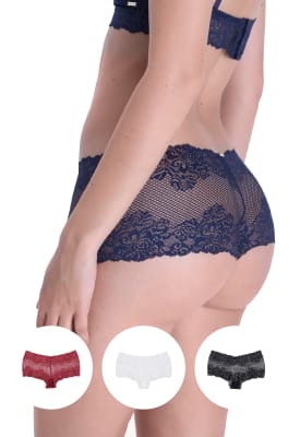 Tri Pack Pantaleta Encaje