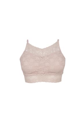 Top Encaje Recogido Palo de Rosa