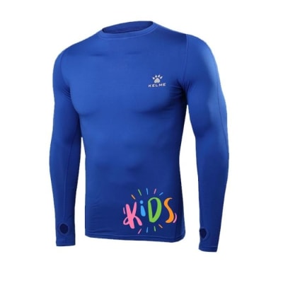 PRIMERA CAPA KIDS KELME AZUL MANGA LARGA