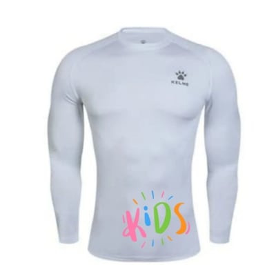 PRIMERA CAPA KIDS KELME BLANCA MANGA LARGA