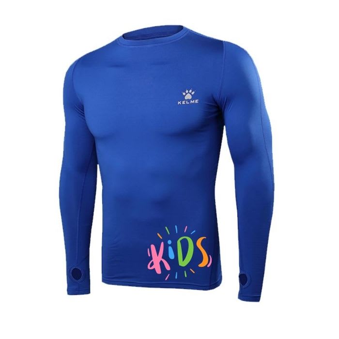 PRIMERA CAPA KIDS KELME AZUL MANGA LARGA 0