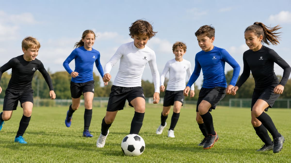 PRIMERA CAPA KIDS KELME BLANCA MANGA LARGA2