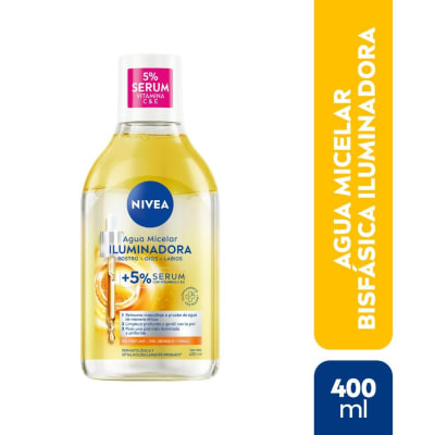 NIVEA AGUA MICELAR ILUMINADORA BIFASICA 400 ML