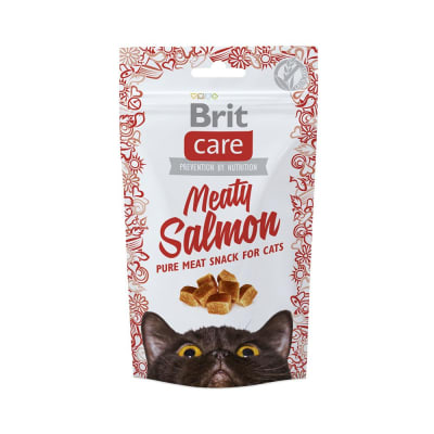 Brit Care Cat Snack Meaty Salmon 50 Gr