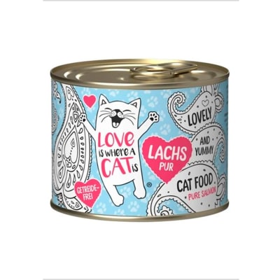 LATA LOVE PARA GATOS SALMÓN 200 GR