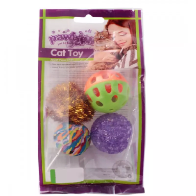 PAWISE SET 4 JUGUETES GATOS