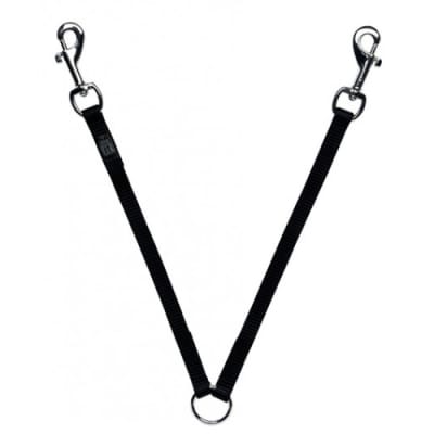 DOGIT TRAILLA DOBLE 1X25 CM NEGRO