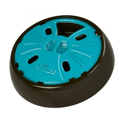 COMEDERO INTERACTIVO REDONDO MARRON/AZUL PERROS