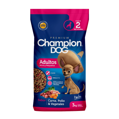 Champion Dog Adulto Raza Pequeña 3 kg