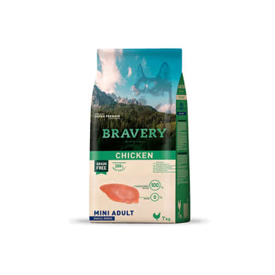 BRAVERY POLLO PERRO MINI ADULTO 7 KG