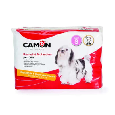 PAÑALES DESECHABLES PERROS 12UN - TALLA S(25/35CM)