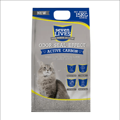 SEVEN LIVES ODOR SEAL EFFECT WITH ACTIVE CARBON 15 KG