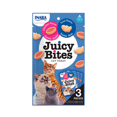 IB JUICY BITES TUNA & CHICKEN FLAVOR, 34 GR