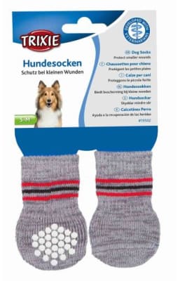 CALCETINES PARA PERROS T/XL ROJO