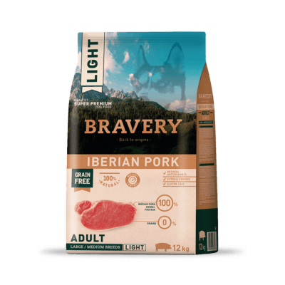 Bravery Cerdo Iberico Light Perro Mediano Grande 12 Kg