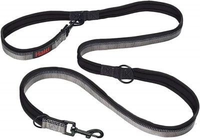 Coa Halti Double Ended Lead L, 2 M/2.5 Cm, Negro