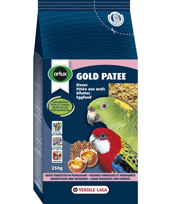 GOLD PATE LARGE PARAKEETS & PARROT ORLUX 250GR