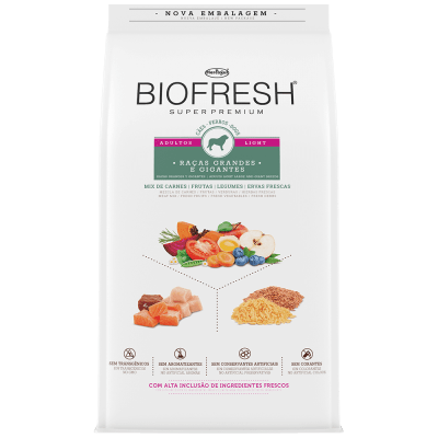 BIOFRESH PARA PERROS - ADULTOS LIGHT RAZAS GRANDES Y GIGANTES 15kg