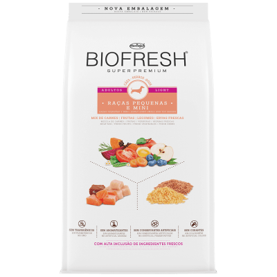 BIOFRESH PARA PERROS - ADULTOS LIGHT DE RAZAS PEQUEÑAS Y MINI 10,1Kg