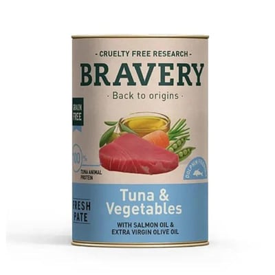 Bravery Tuna And Vegetables Dog Wet Food 290 Gr