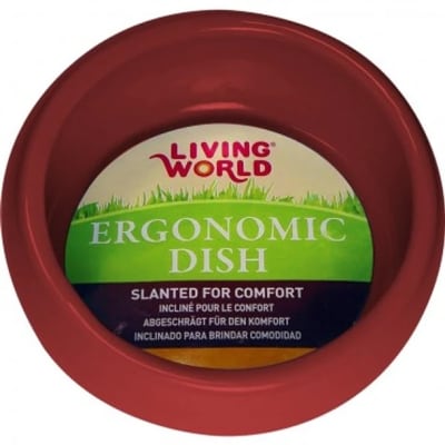 LIVING WORLD PLATO ERGONÓMICO TERRACOTA L
