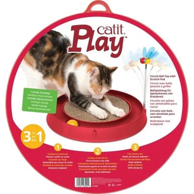 CATIT PLAY CIRCUITO 3 EN 1 CON RASGUÑADOR
