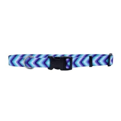 COASTAL STYLE COLLAR TEAL PURPLE DIAMONDS S