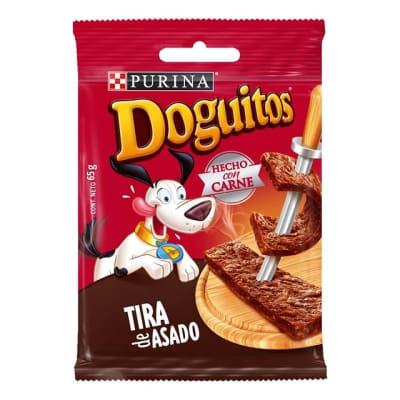 Snack Purina Doguitos Tira De Asado 65g