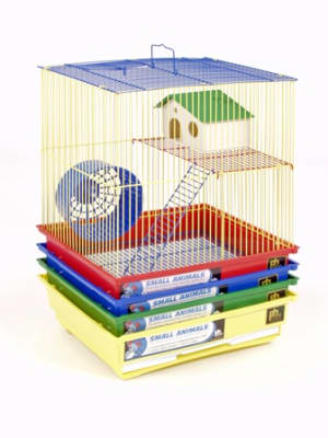 TWO STORY HAMSTER CAGE 4PK