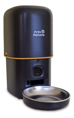 ALIMENTADOR AUTOMATICO PET & FRIEND CON CAMARA WIFI NEGRO