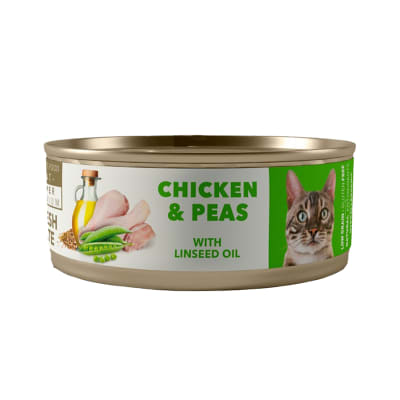 AMITY CHICKEN AND PEAS ADULT CAT WET FOOD 80 GR