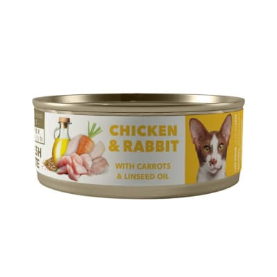 AMITY CHICKEN AND RABBIT ADULT CAT WET FOOD 80 GR