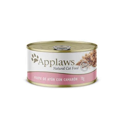 APPLAWS GATO FILETE DE ATUN-CAMARON CON CALDITO 70 GR