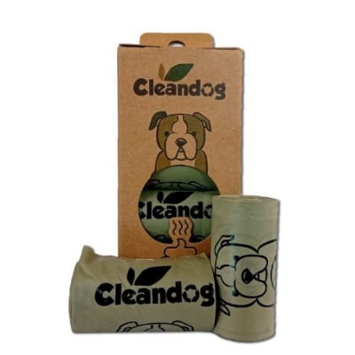 Cleandog 100% Biodegradable Bags - 8 Rollos / 120 Bolsas