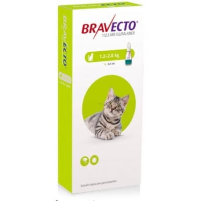 BRAVECTO PIPETA GATO 1.2 - 2.8 KG 1 COMP