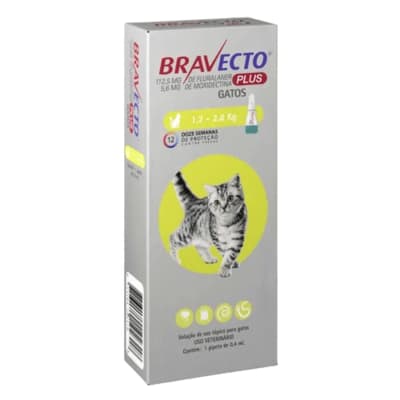 BRAVECTO GATOS PLUS 112,5 MG (1,2-2,8 KG)