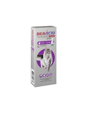 BRAVECTO GATOS PLUS 500 MG (6,25-12,5 KG)