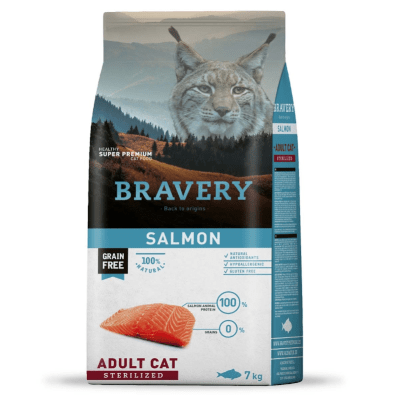 Bravery Salmon Adult Cat Sterilized 7 kg