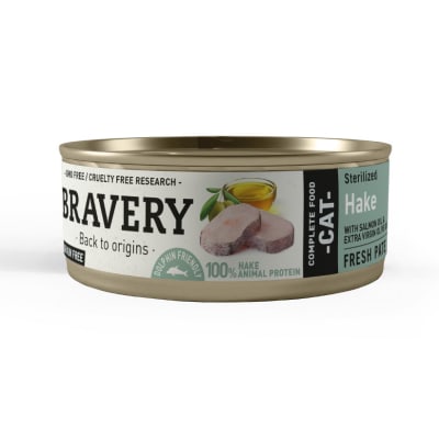 Bravery Hake Sterilized Cat Wet Food 70 Gr