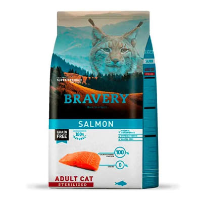 Bravery Salmon Adult Cat Sterilized 2 Kg
