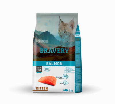 BRAVERY SALMON KITTEN 2 KG