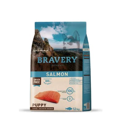 Bravery Salmon Puppy Large/Medium Breeds 4 Kg