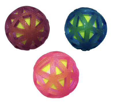 JUGUETE PERRO PELOTA TENIS CUBIERTA GOMA (7,5 CM)